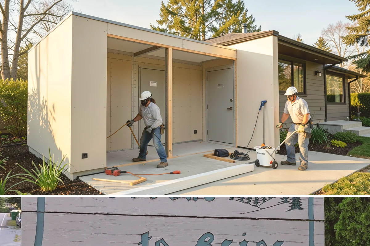 Outdoor Fireplace Construction in Brier, Snohomish County, WA - Late spring and summer give mortar and concrete the dry, warm cure they need before fall use.