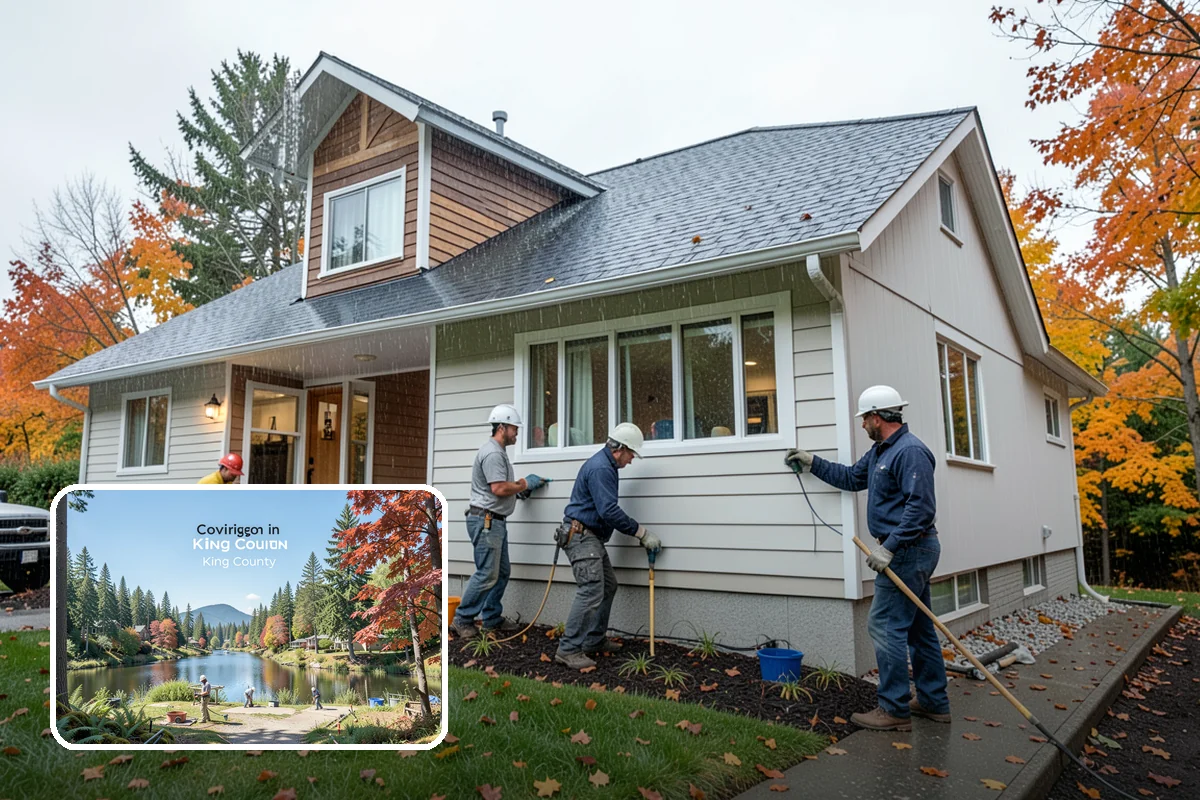 Outdoor Fireplace Construction in Covington, King County, WA - Extends comfortable outdoor time into cooler months