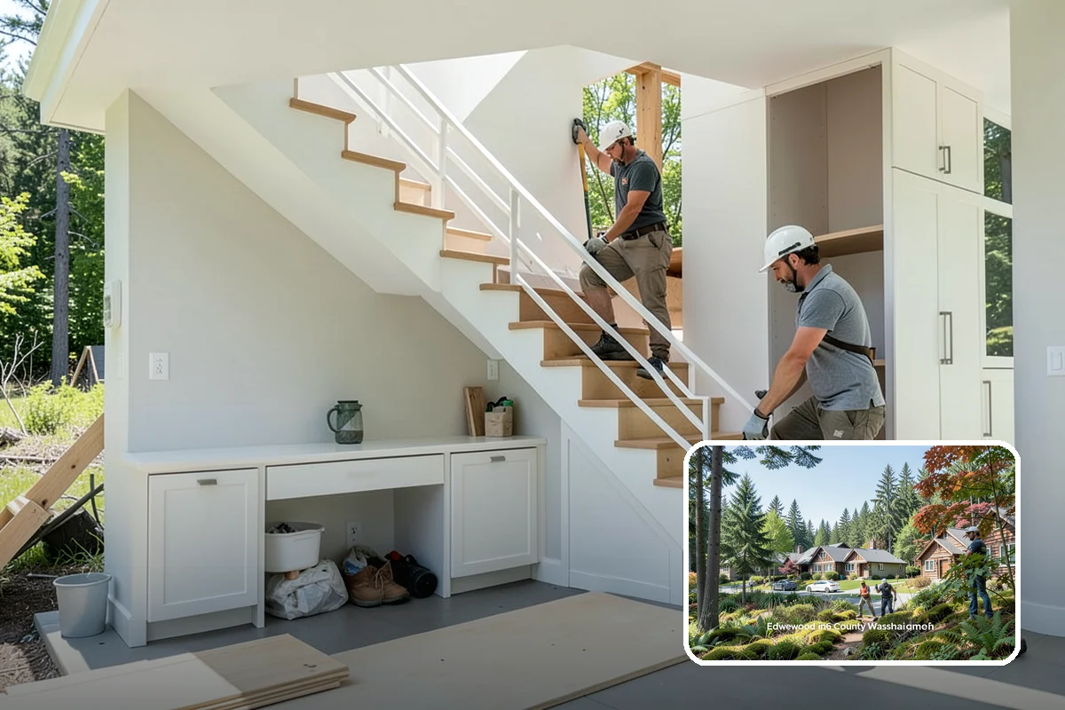 Outdoor Fireplace Construction in Edgewood, Pierce County, WA - Extends comfortable outdoor time into cooler months