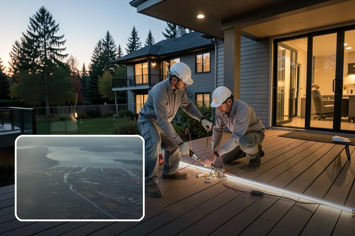 Outdoor Fireplace Construction in Fife, Pierce County, WA - Extends comfortable outdoor time into cooler months