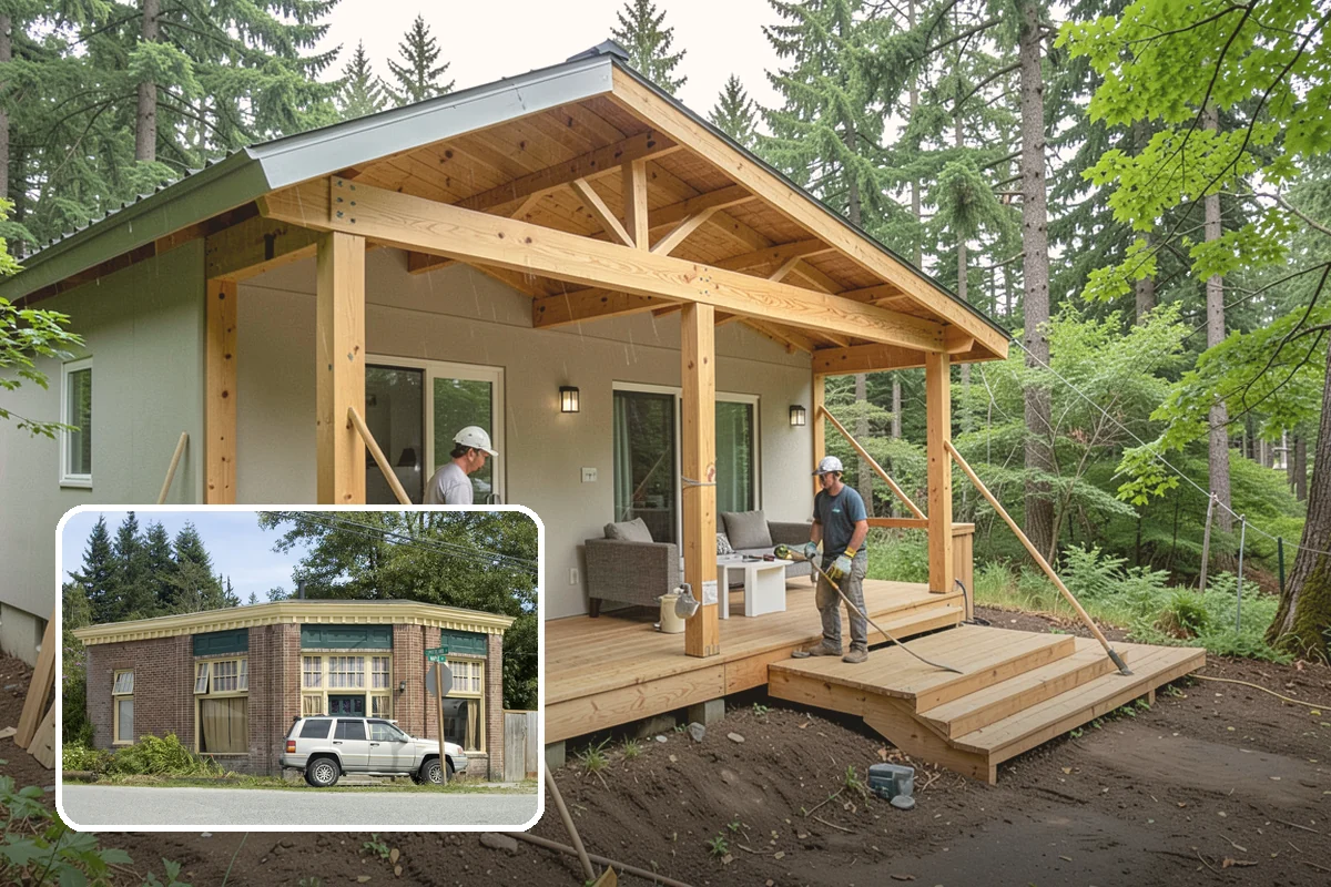 Outdoor Fireplace Construction in Hamilton, Skagit County, WA - Extends comfortable outdoor time into cooler months