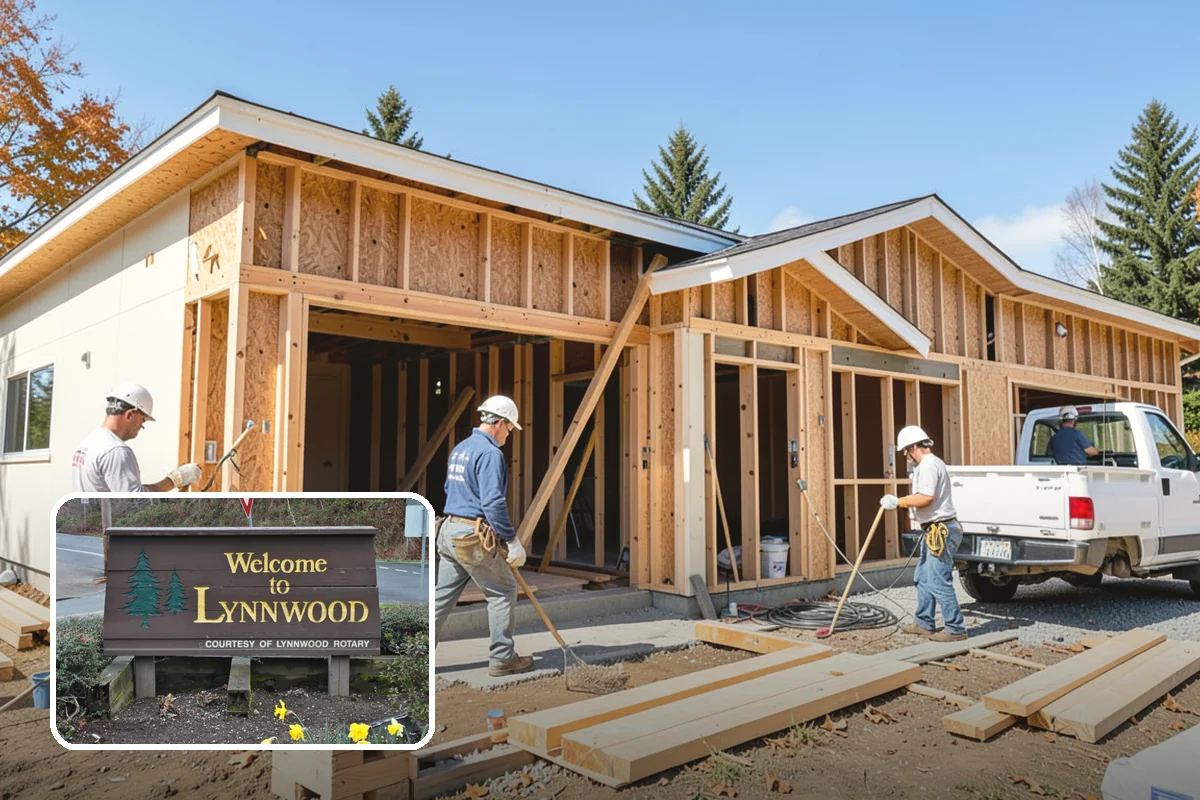 Outdoor Fireplace Construction in Lynnwood, Snohomish County, WA - Extends comfortable outdoor time into cooler months