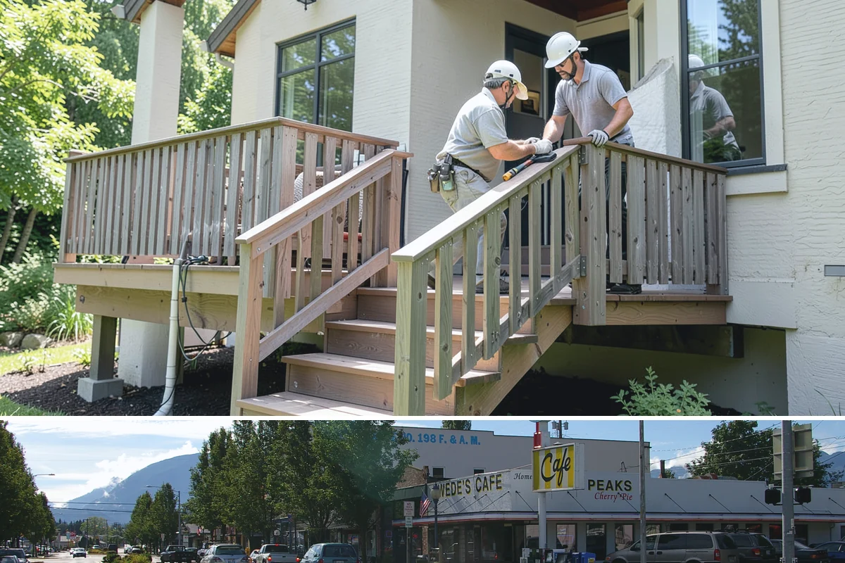 Outdoor Fireplace Construction in North Bend, King County, WA - Late spring and summer give mortar and concrete the dry, warm cure they need before fall use.