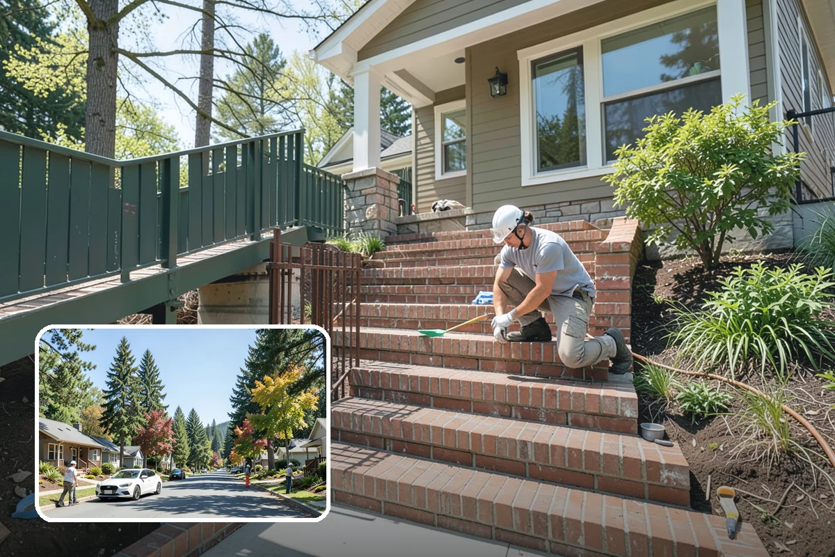 Outdoor Fireplace Construction in Orting, Pierce County, WA - Extends comfortable outdoor time into cooler months
