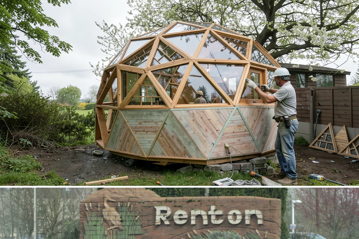 Outdoor Fireplace Construction in Renton, King County, WA - Late spring and summer give mortar and concrete the dry, warm cure they need before fall use.