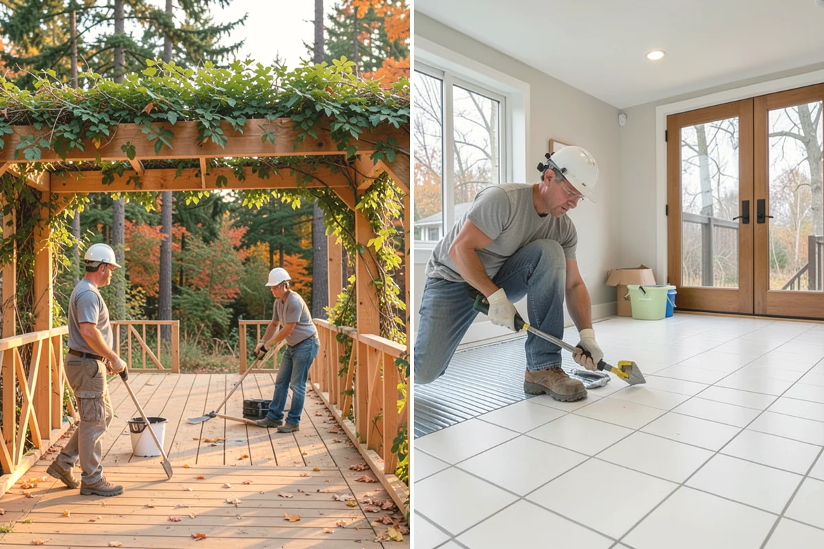 Outdoor Fireplace Construction in Yarrow Point, King County, WA - Confirm location, fuel type, and clearance requirements