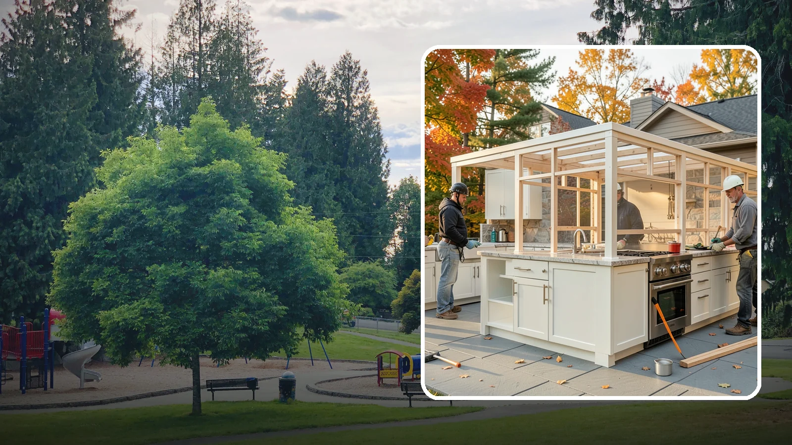 Outdoor Kitchen Construction in Bonney Lake, Pierce County, WA - A durable, fully equipped outdoor kitchen designed to cook and entertain through every Puget Sound season.