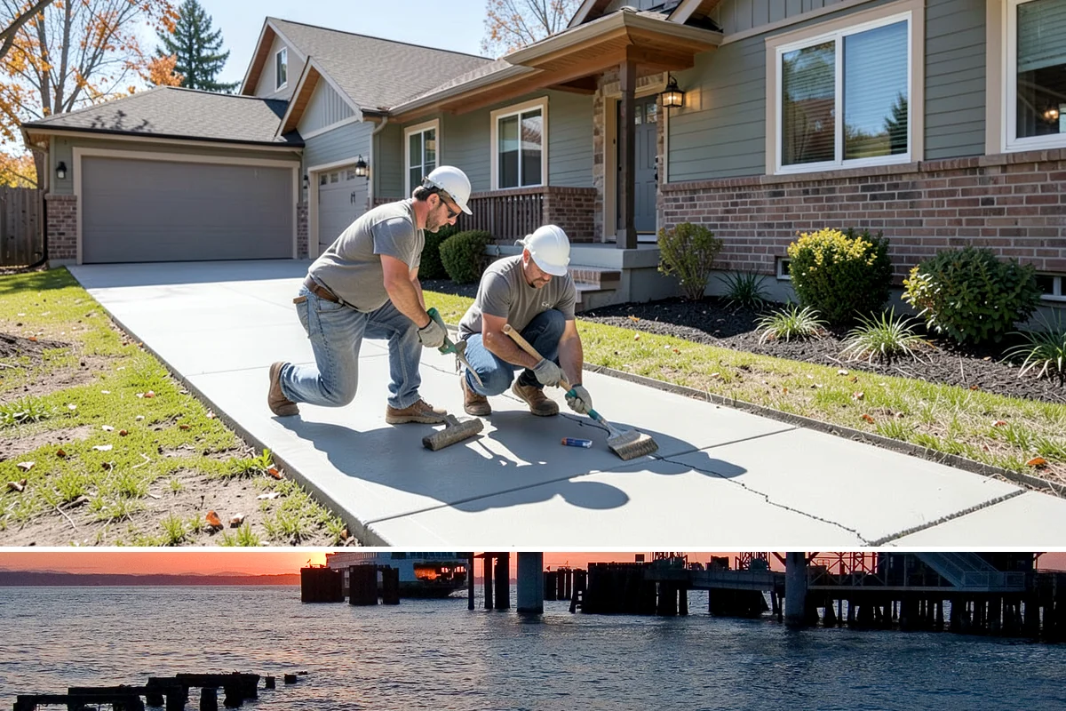 Outdoor Kitchen Construction in Edmonds, Snohomish County, WA - Summer installation allows concrete, masonry, and sealants to cure fully before wet weather returns.