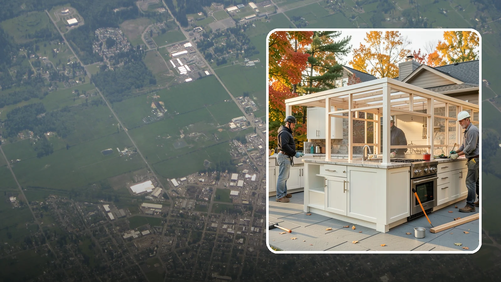 Outdoor Kitchen Construction in Enumclaw, King County, WA - A durable, fully equipped outdoor kitchen designed to cook and entertain through every Puget Sound season.