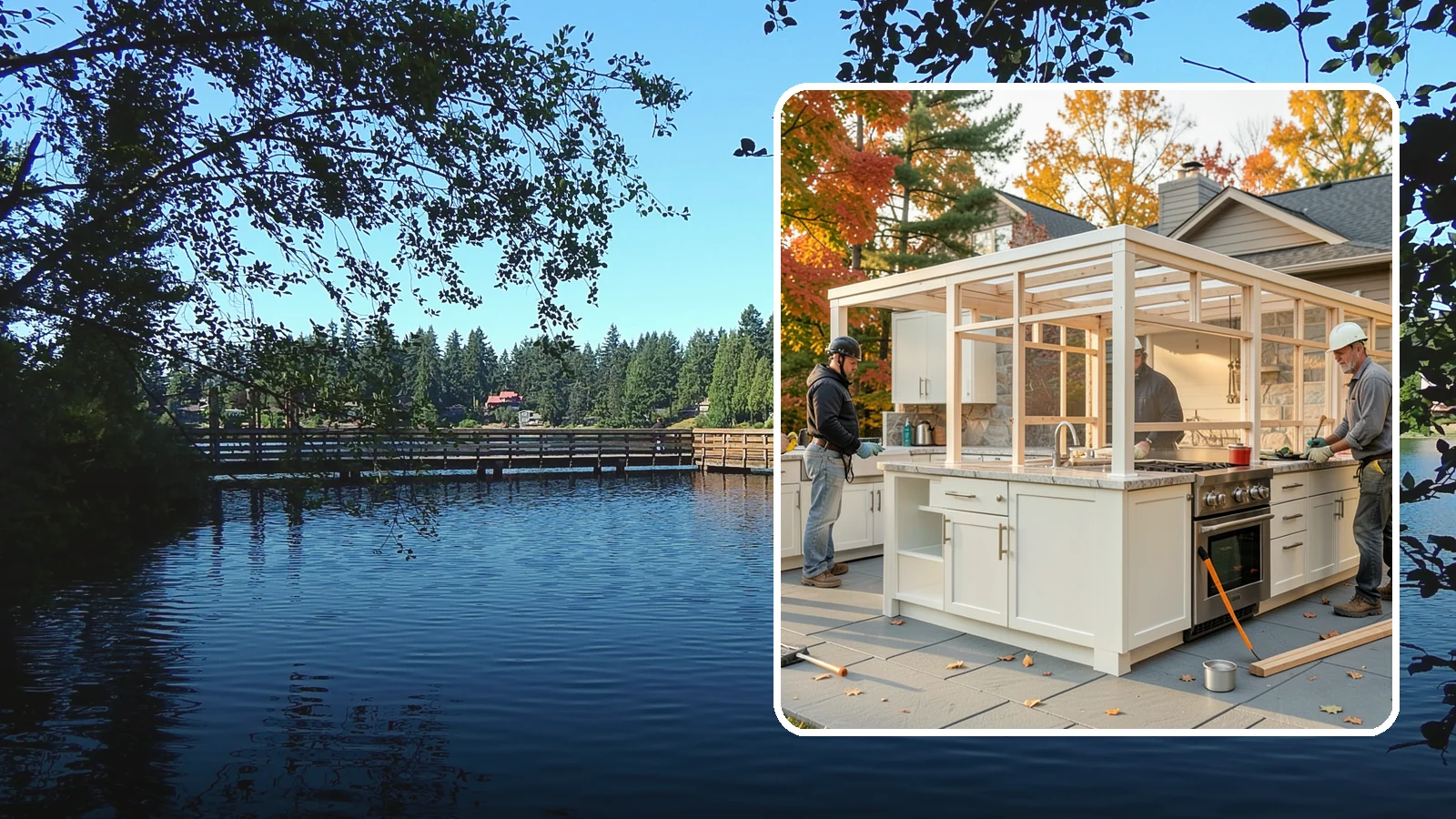 Outdoor Kitchen Construction in Federal Way, King County, WA - A durable, fully equipped outdoor kitchen designed to cook and entertain through every Puget Sound season.