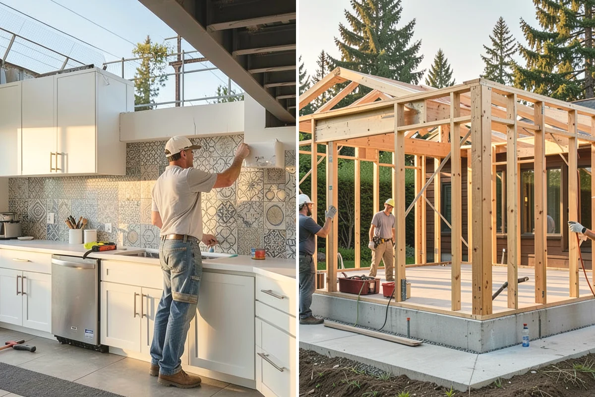 Outdoor Kitchen Construction in Issaquah, King County, WA - Plan the layout, appliances, and utility routing