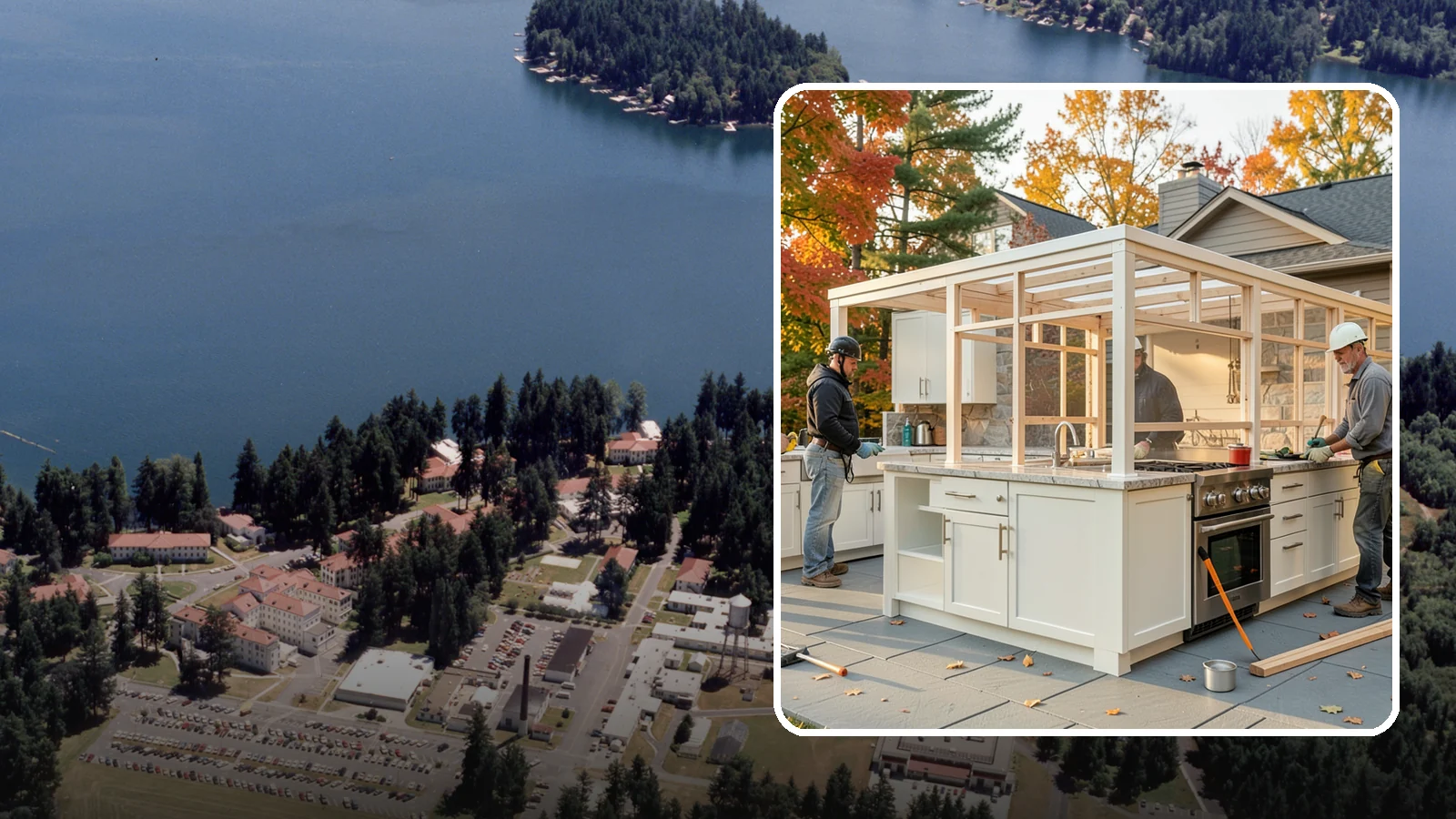 Outdoor Kitchen Construction in Lakewood, Pierce County, WA - A durable, fully equipped outdoor kitchen designed to cook and entertain through every Puget Sound season.