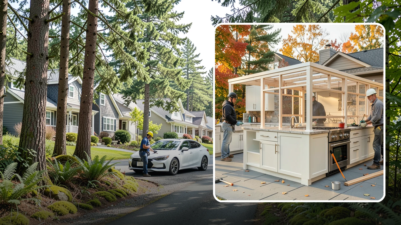 Outdoor Kitchen Construction in Normandy Park, King County, WA - A durable, fully equipped outdoor kitchen designed to cook and entertain through every Puget Sound season.