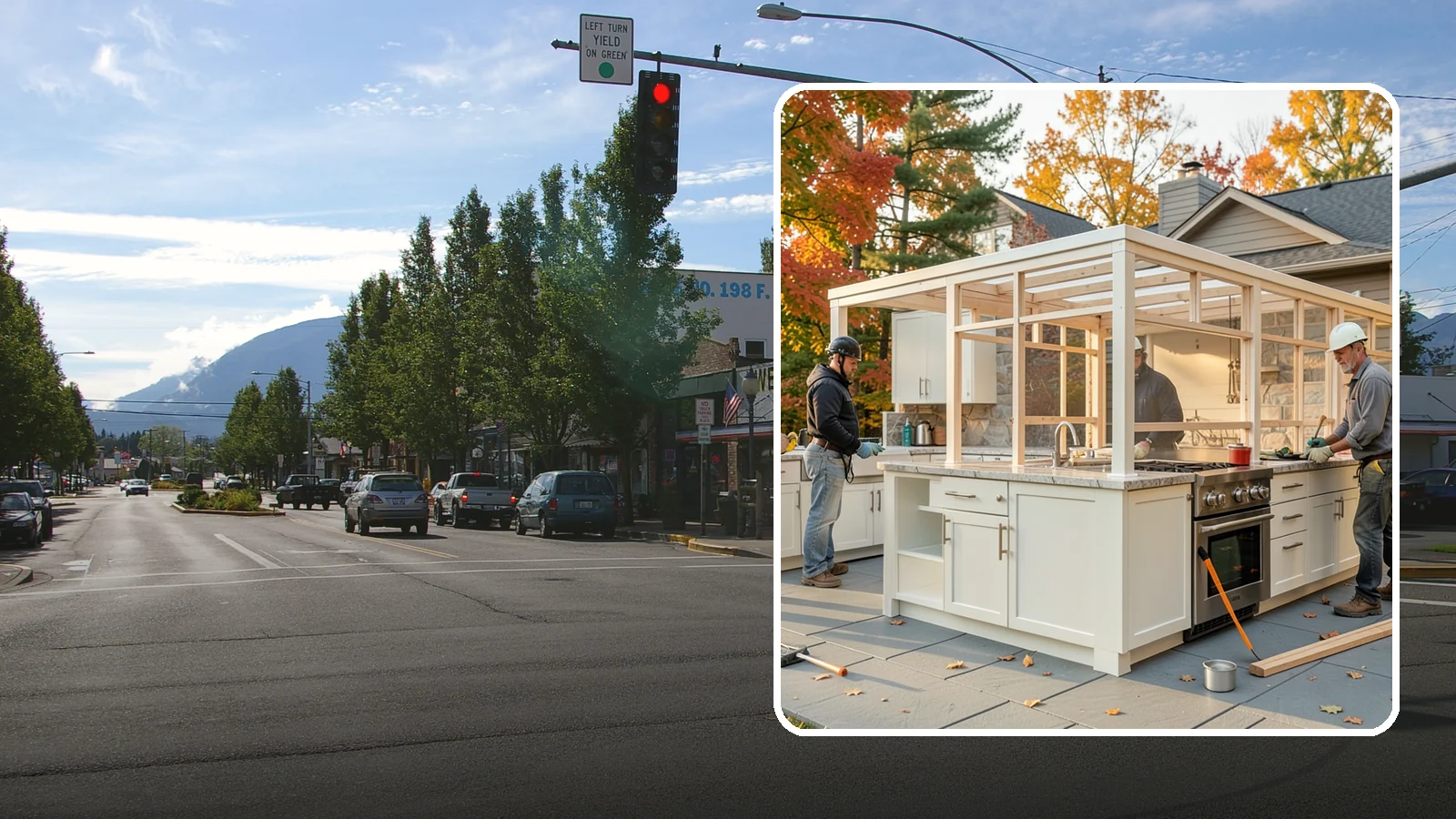 Outdoor Kitchen Construction in North Bend, King County, WA - A durable, fully equipped outdoor kitchen designed to cook and entertain through every Puget Sound season.
