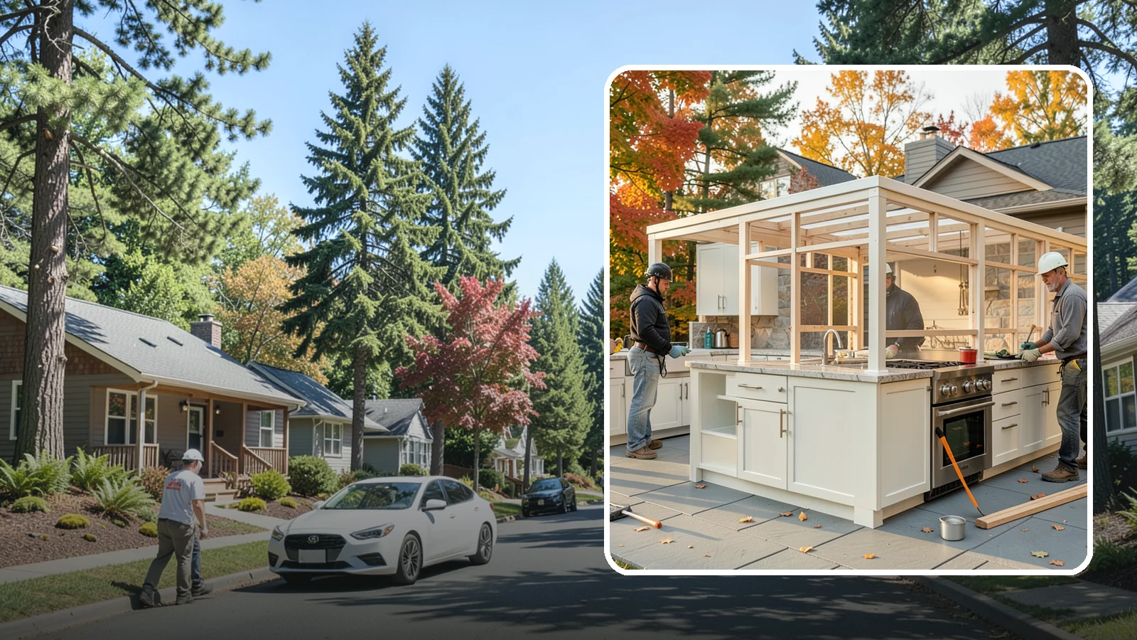 Outdoor Kitchen Construction in Orting, Pierce County, WA - A durable, fully equipped outdoor kitchen designed to cook and entertain through every Puget Sound season.
