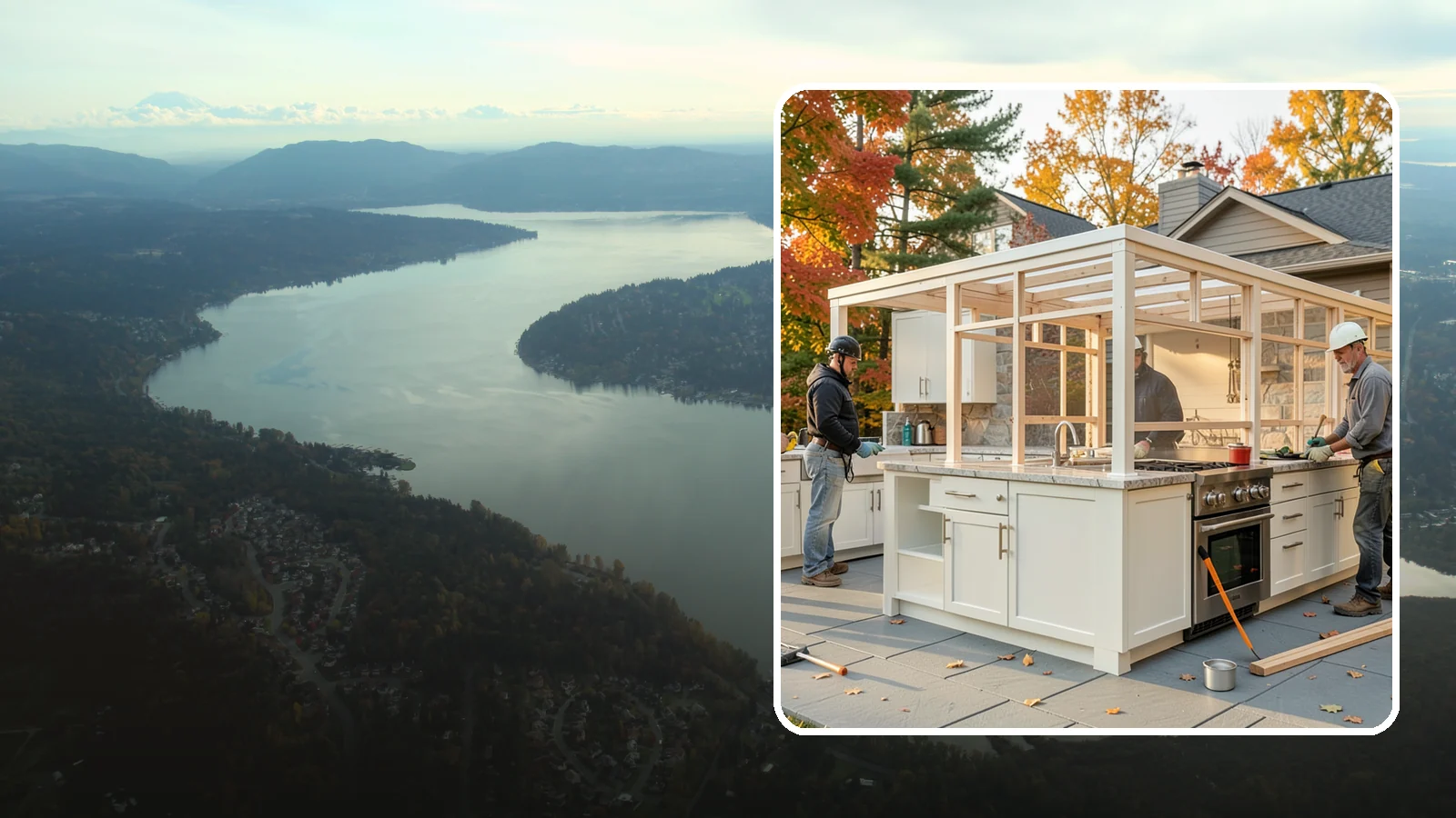 Outdoor Kitchen Construction in Sammamish, King County, WA - A durable, fully equipped outdoor kitchen designed to cook and entertain through every Puget Sound season.