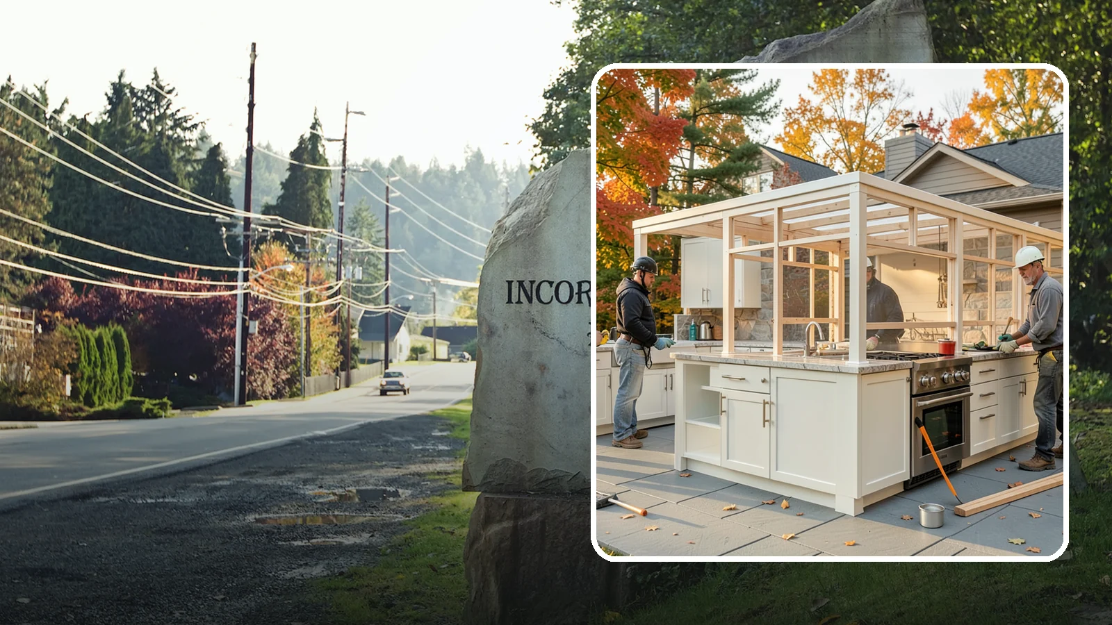 Outdoor Kitchen Construction in Wilkeson, Pierce County, WA - A durable, fully equipped outdoor kitchen designed to cook and entertain through every Puget Sound season.