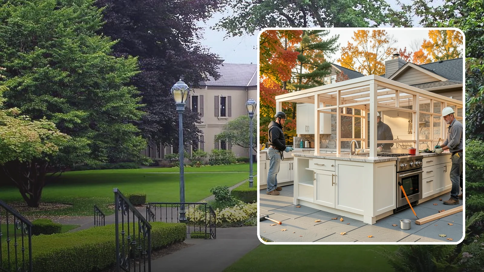 Outdoor Kitchen Construction in Woodinville, King County, WA - A durable, fully equipped outdoor kitchen designed to cook and entertain through every Puget Sound season.