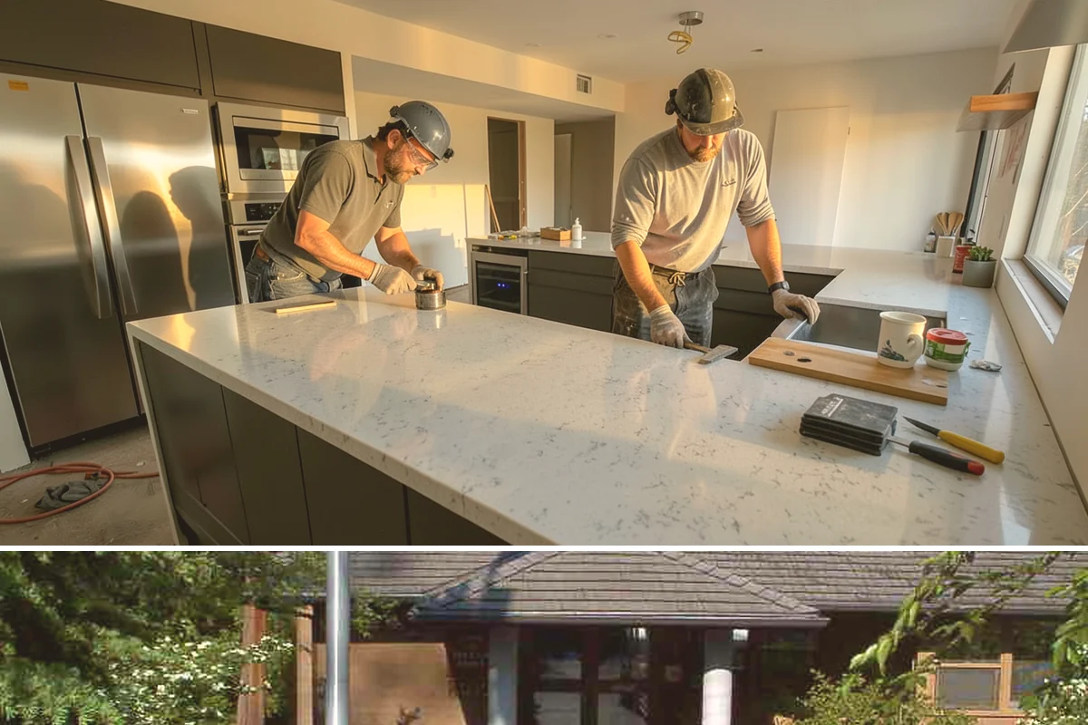 Outdoor Kitchen Construction in Yarrow Point, King County, WA - Summer installation allows concrete, masonry, and sealants to cure fully before wet weather returns.
