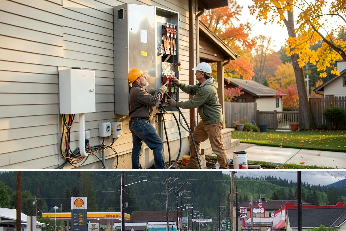 Outlet Installation in Granite Falls, Snohomish County, WA - Outlet work is clean indoor work that can be scheduled comfortably in any season.