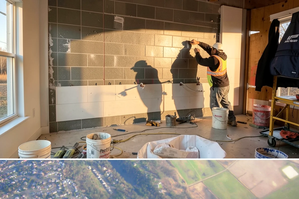Panel Molding Installation in Algona, King County, WA - Panel molding is an interior detail that installs comfortably year-round, ideal for elevating rooms during the PNW rainy season.