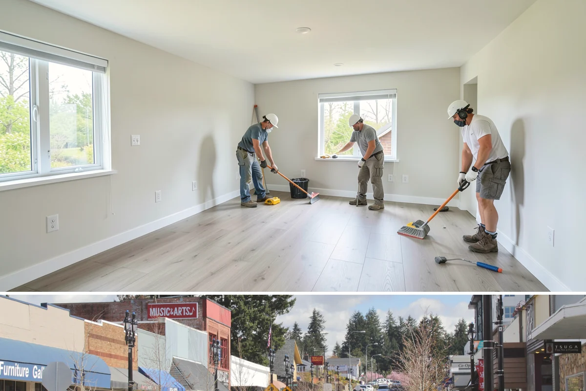 Panel Molding Installation in Bothell, King County, WA - Panel molding is an interior detail that installs comfortably year-round, ideal for elevating rooms during the PNW rainy season.