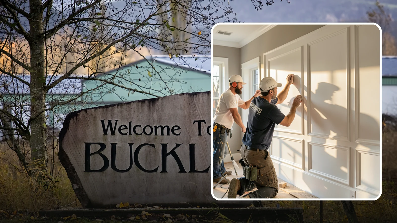 Panel Molding Installation in Buckley, Pierce County, WA - Refined panel molding installation that creates framed wall panels for a distinguished, tailored look.