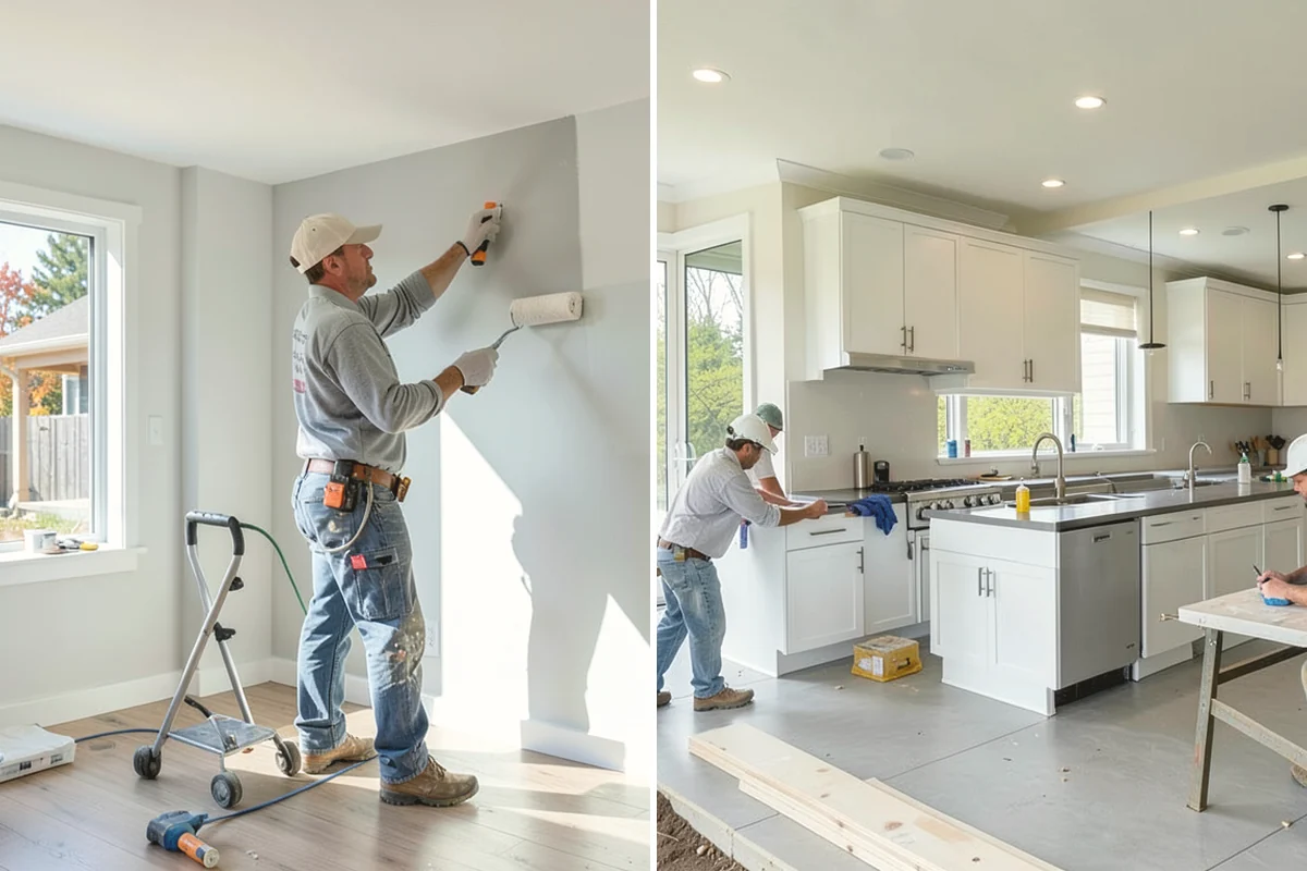 Panel Molding Installation in Burien, King County, WA - Plan panel sizes and spacing for the wall