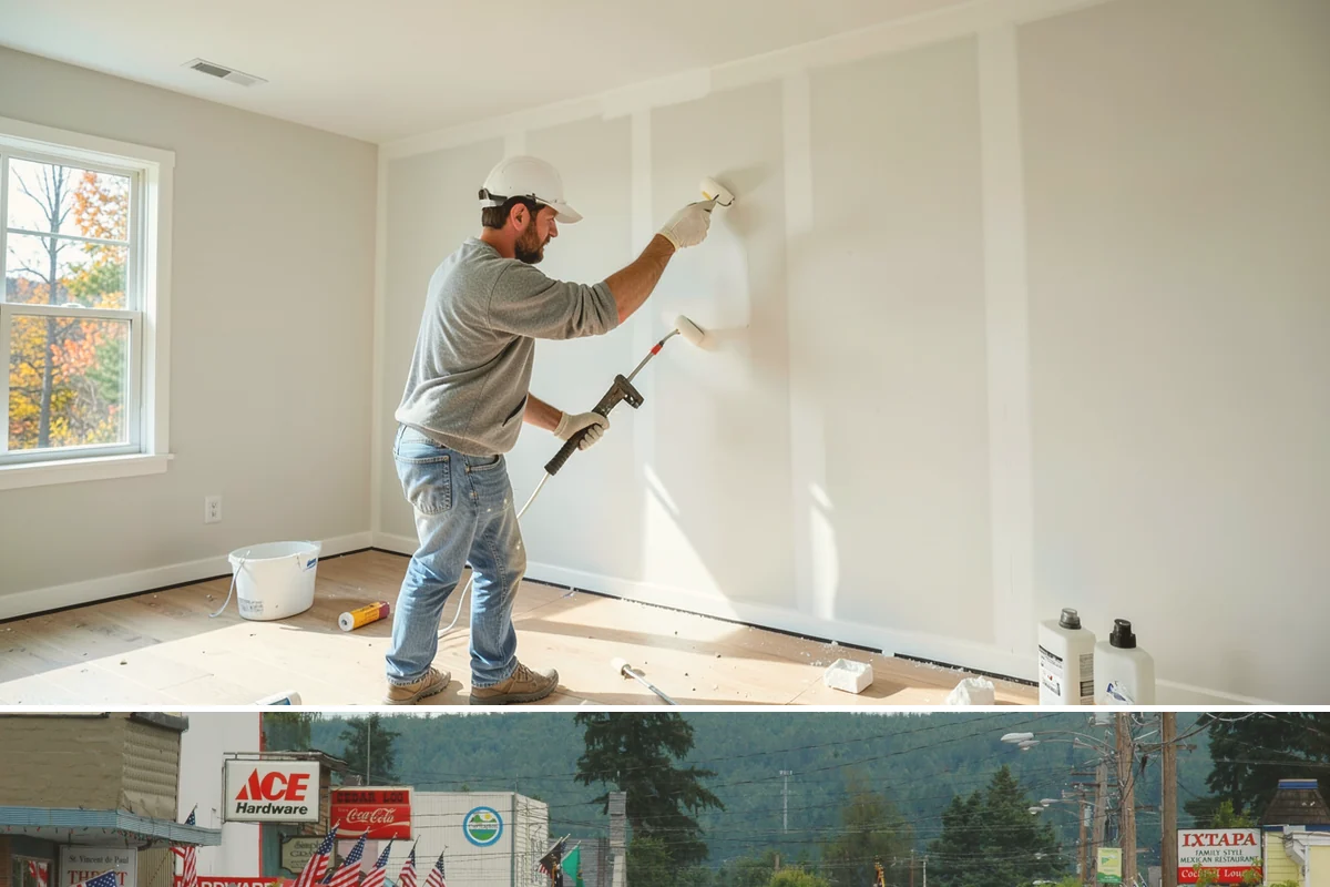Panel Molding Installation in Carnation, King County, WA - Panel molding is an interior detail that installs comfortably year-round, ideal for elevating rooms during the PNW rainy season.