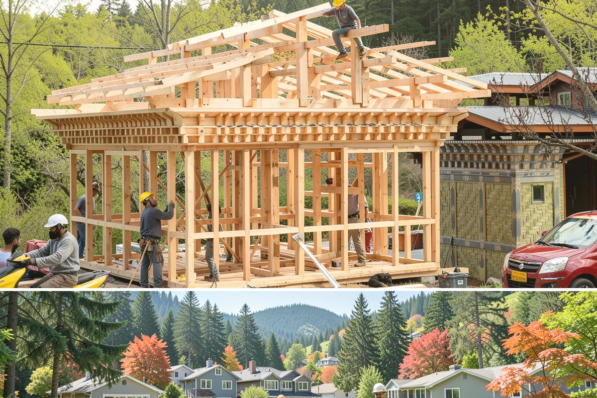 Panel Molding Installation in Fircrest, Pierce County, WA - Panel molding is an interior detail that installs comfortably year-round, ideal for elevating rooms during the PNW rainy season.