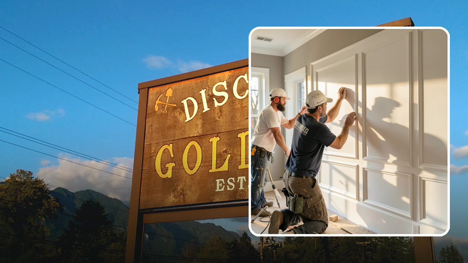 Panel Molding Installation in Gold Bar, Snohomish County, WA - Refined panel molding installation that creates framed wall panels for a distinguished, tailored look.