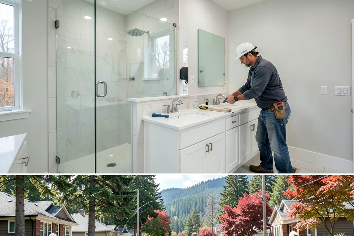 Panel Molding Installation in Hunts Point, King County, WA - Panel molding is an interior detail that installs comfortably year-round, ideal for elevating rooms during the PNW rainy season.