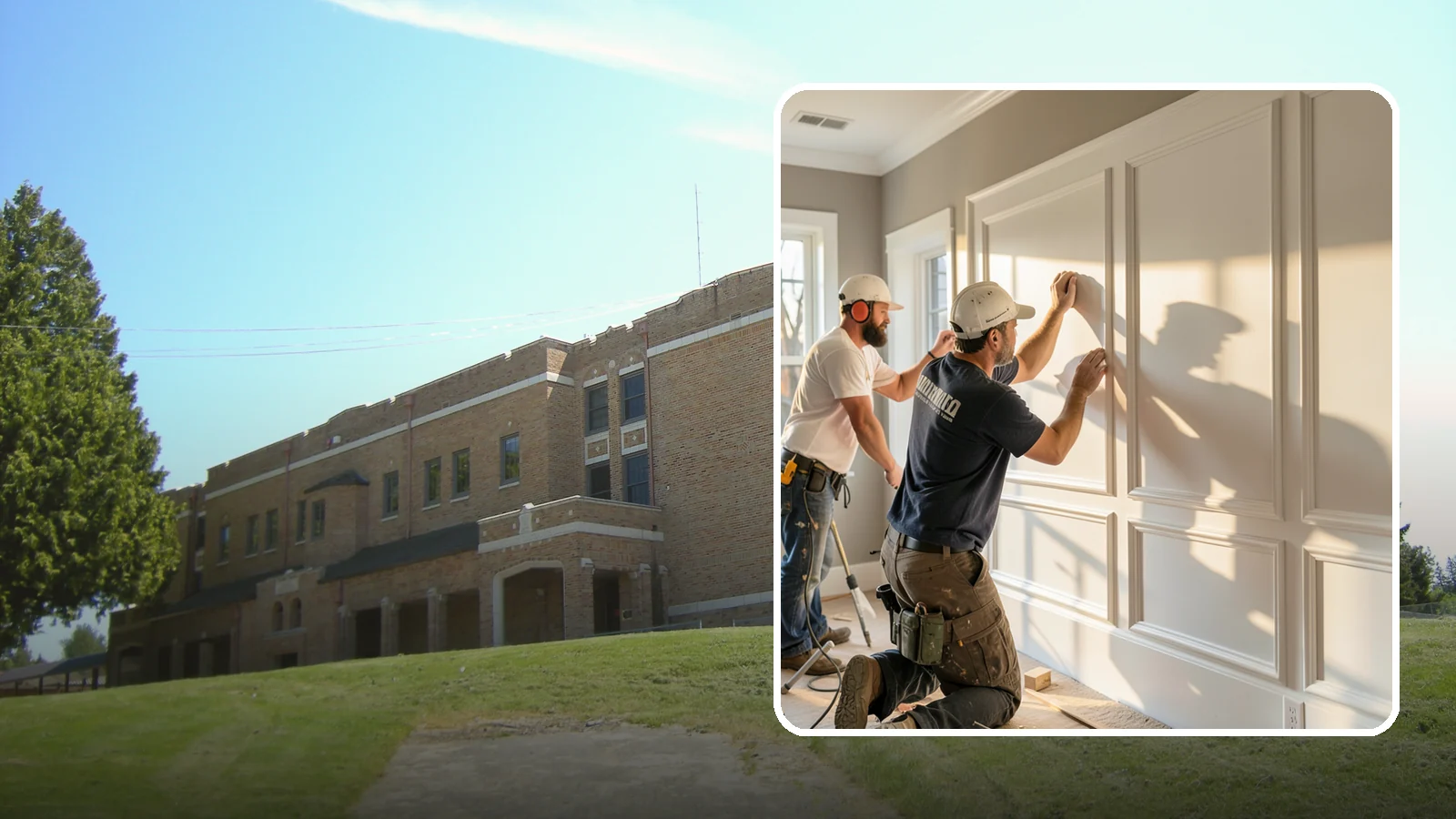 Panel Molding Installation in Maple Valley, King County, WA - Refined panel molding installation that creates framed wall panels for a distinguished, tailored look.