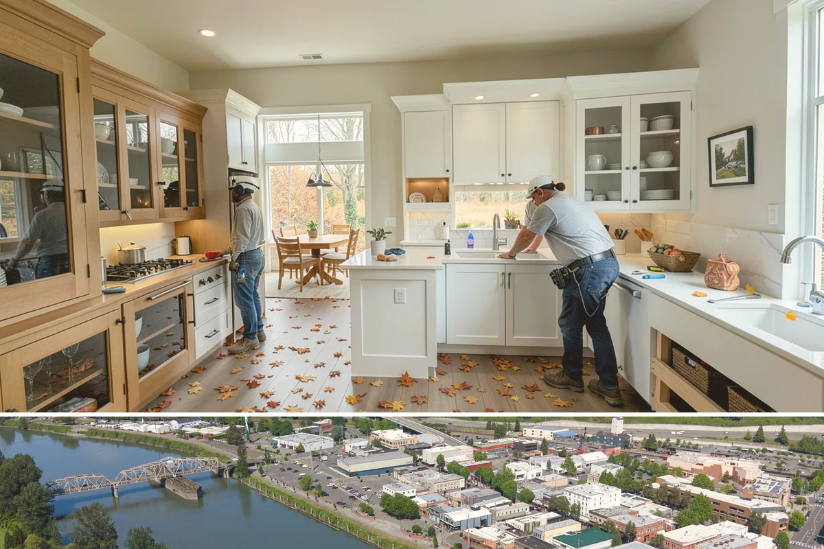 Panel Molding Installation in Mount Vernon, Skagit County, WA - Panel molding is an interior detail that installs comfortably year-round, ideal for elevating rooms during the PNW rainy season.
