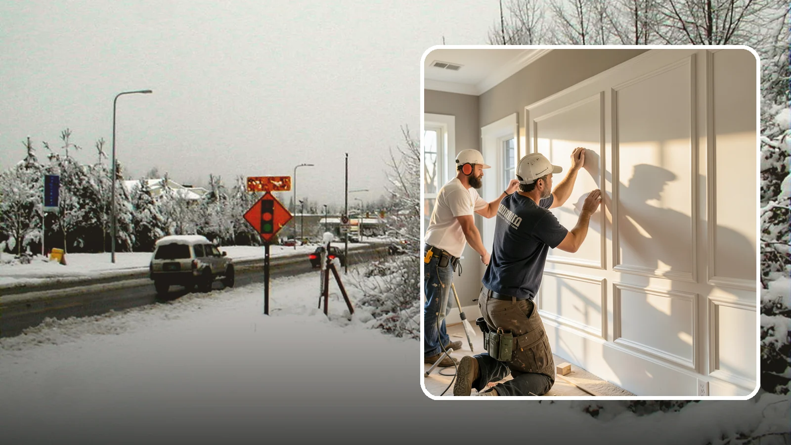 Panel Molding Installation in Newcastle, King County, WA - Refined panel molding installation that creates framed wall panels for a distinguished, tailored look.