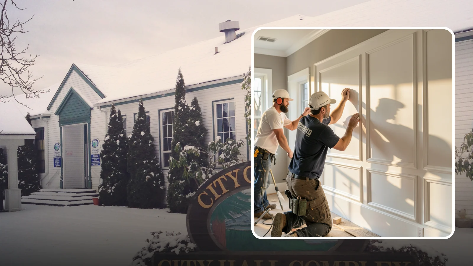 Panel Molding Installation in Pacific, King County, WA - Refined panel molding installation that creates framed wall panels for a distinguished, tailored look.