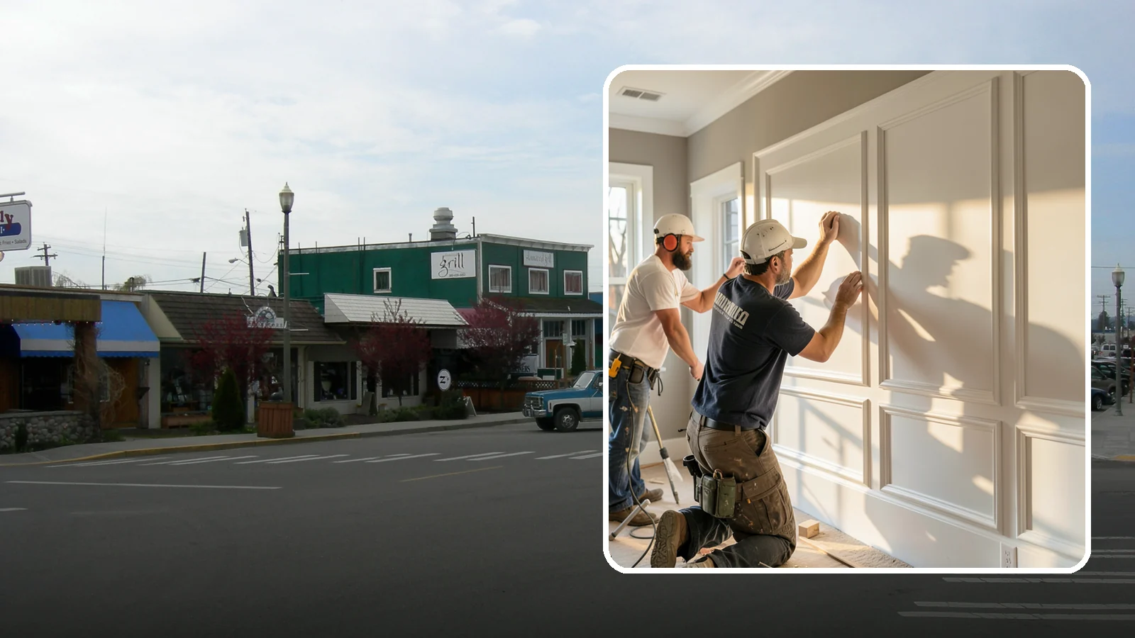 Panel Molding Installation in Stanwood, Snohomish County, WA - Refined panel molding installation that creates framed wall panels for a distinguished, tailored look.