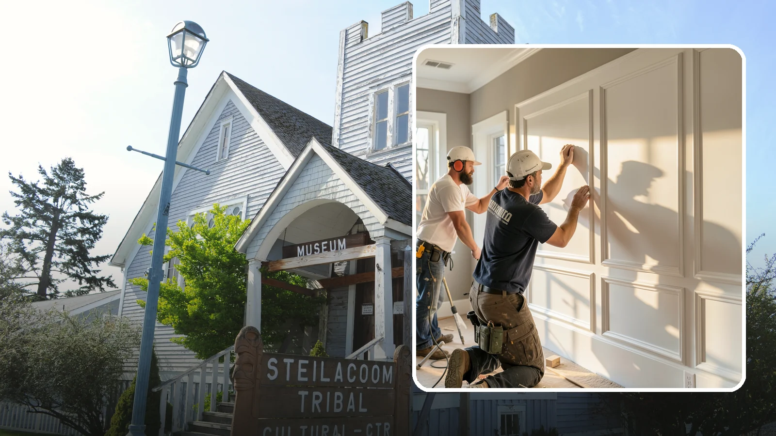 Panel Molding Installation in Steilacoom, Pierce County, WA - Refined panel molding installation that creates framed wall panels for a distinguished, tailored look.