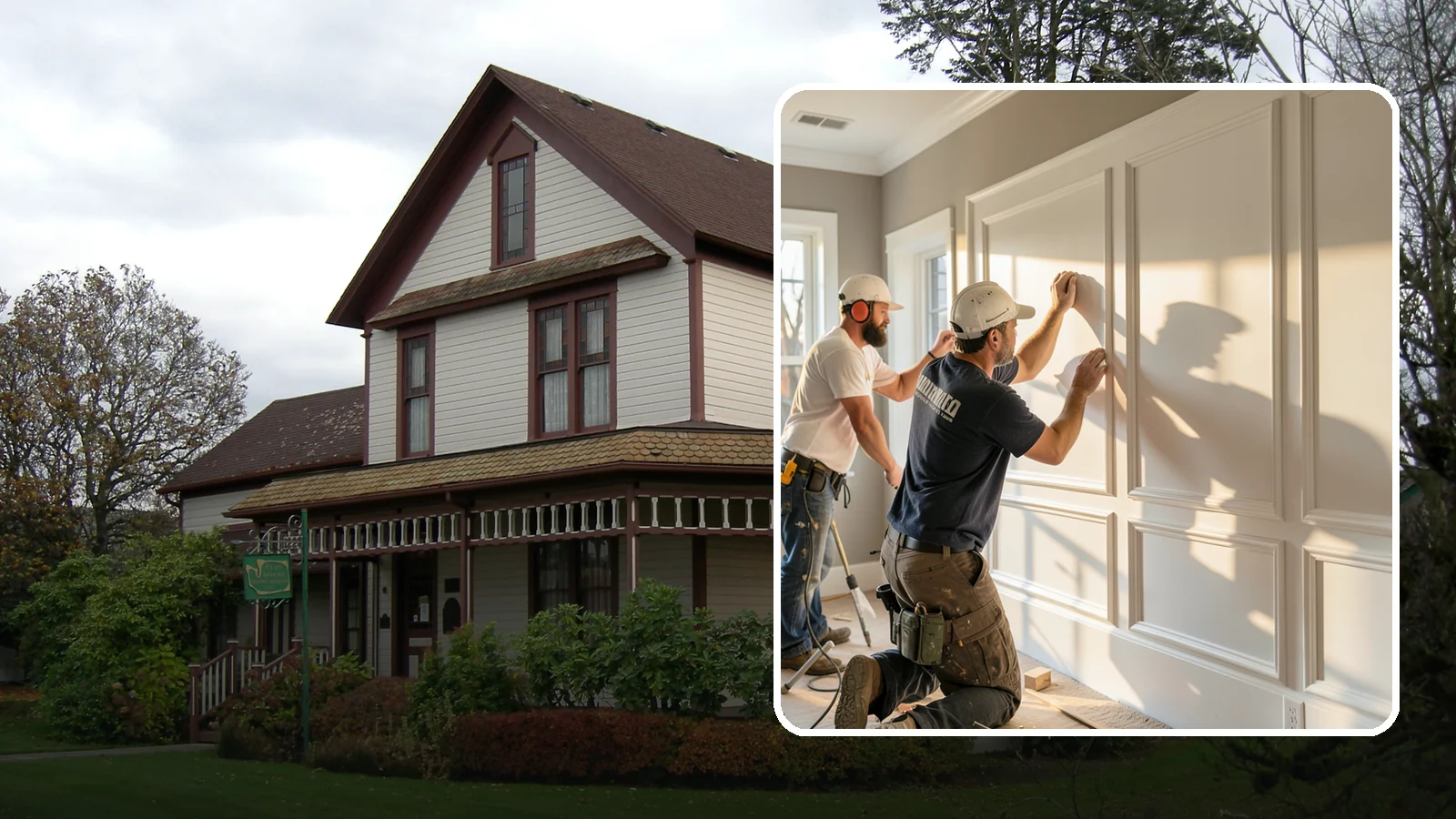 Panel Molding Installation in Sumner, Pierce County, WA - Refined panel molding installation that creates framed wall panels for a distinguished, tailored look.