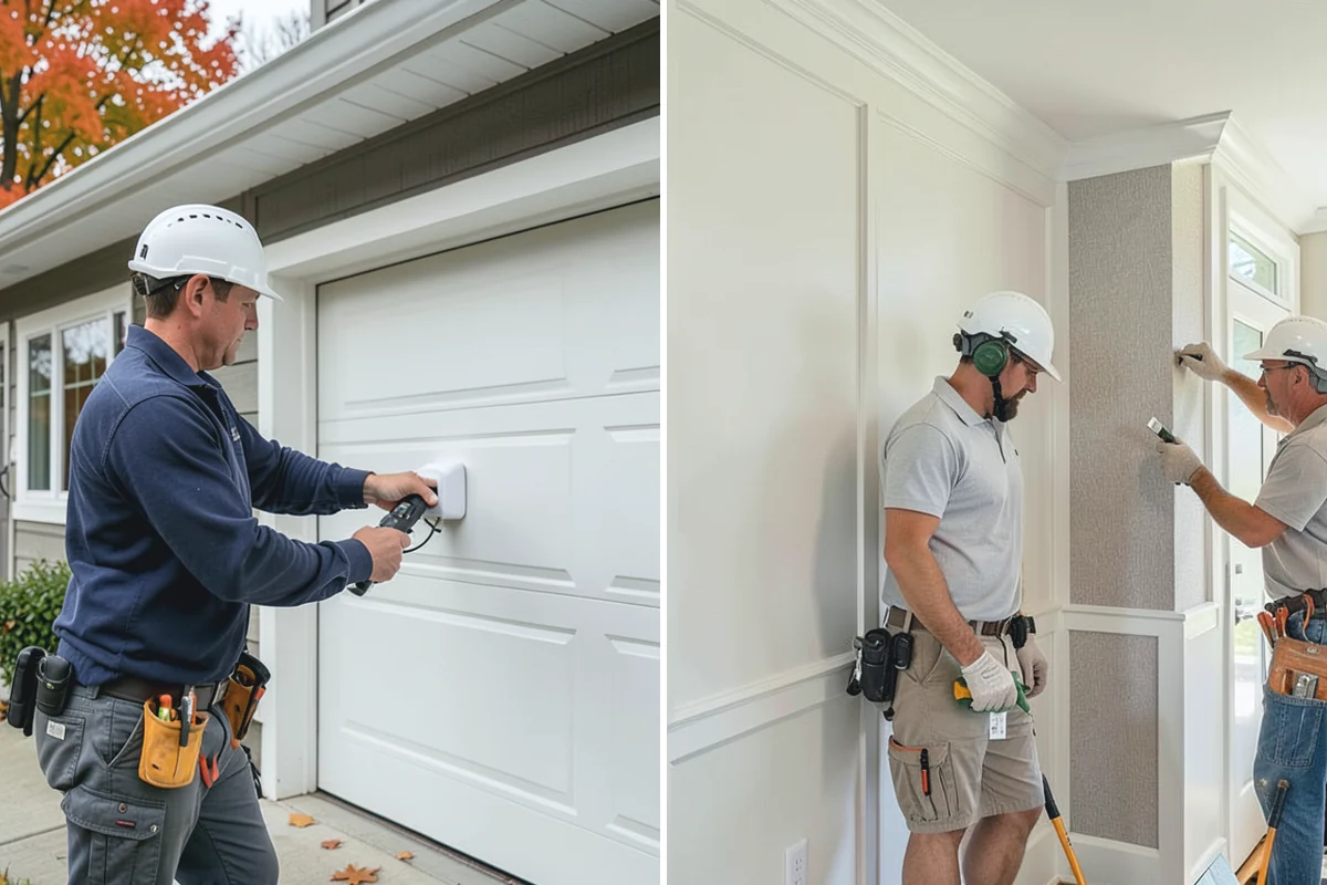 Panel Molding Installation in Sumner, Pierce County, WA - Plan panel sizes and spacing for the wall