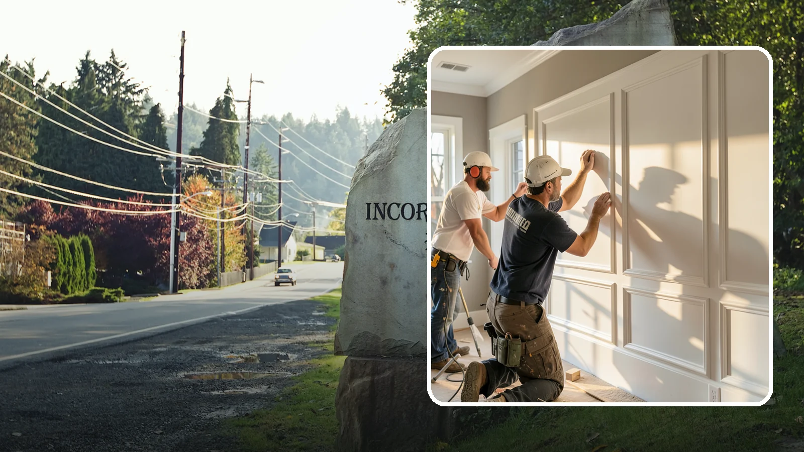 Panel Molding Installation in Wilkeson, Pierce County, WA - Refined panel molding installation that creates framed wall panels for a distinguished, tailored look.