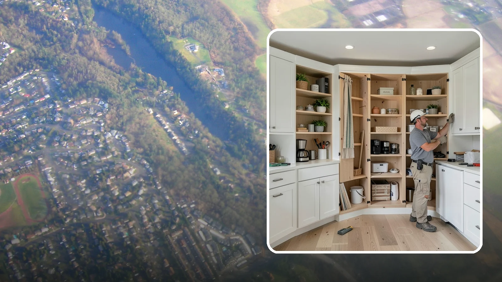 Pantry Construction in Algona, King County, WA - Building a dedicated pantry, from a reach-in closet to a walk-in, to expand your kitchen's food and small-appliance storage.