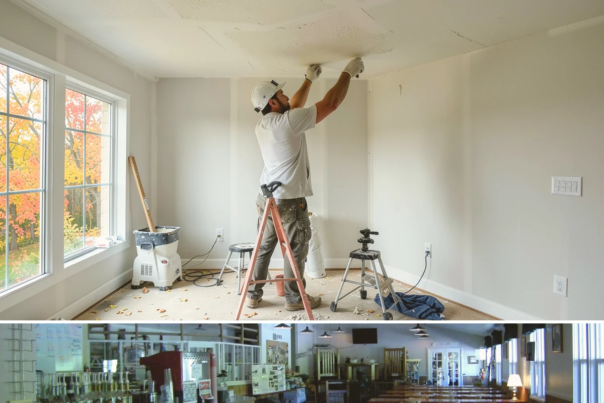 Pantry Construction in Black Diamond, King County, WA - Interior pantry construction proceeds well in any season, making rainy PNW months a productive time to build.