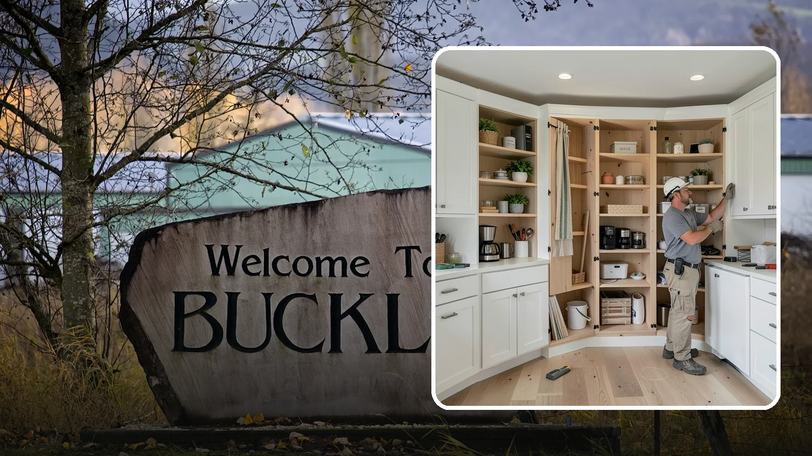 Pantry Construction in Buckley, Pierce County, WA - Building a dedicated pantry, from a reach-in closet to a walk-in, to expand your kitchen's food and small-appliance storage.