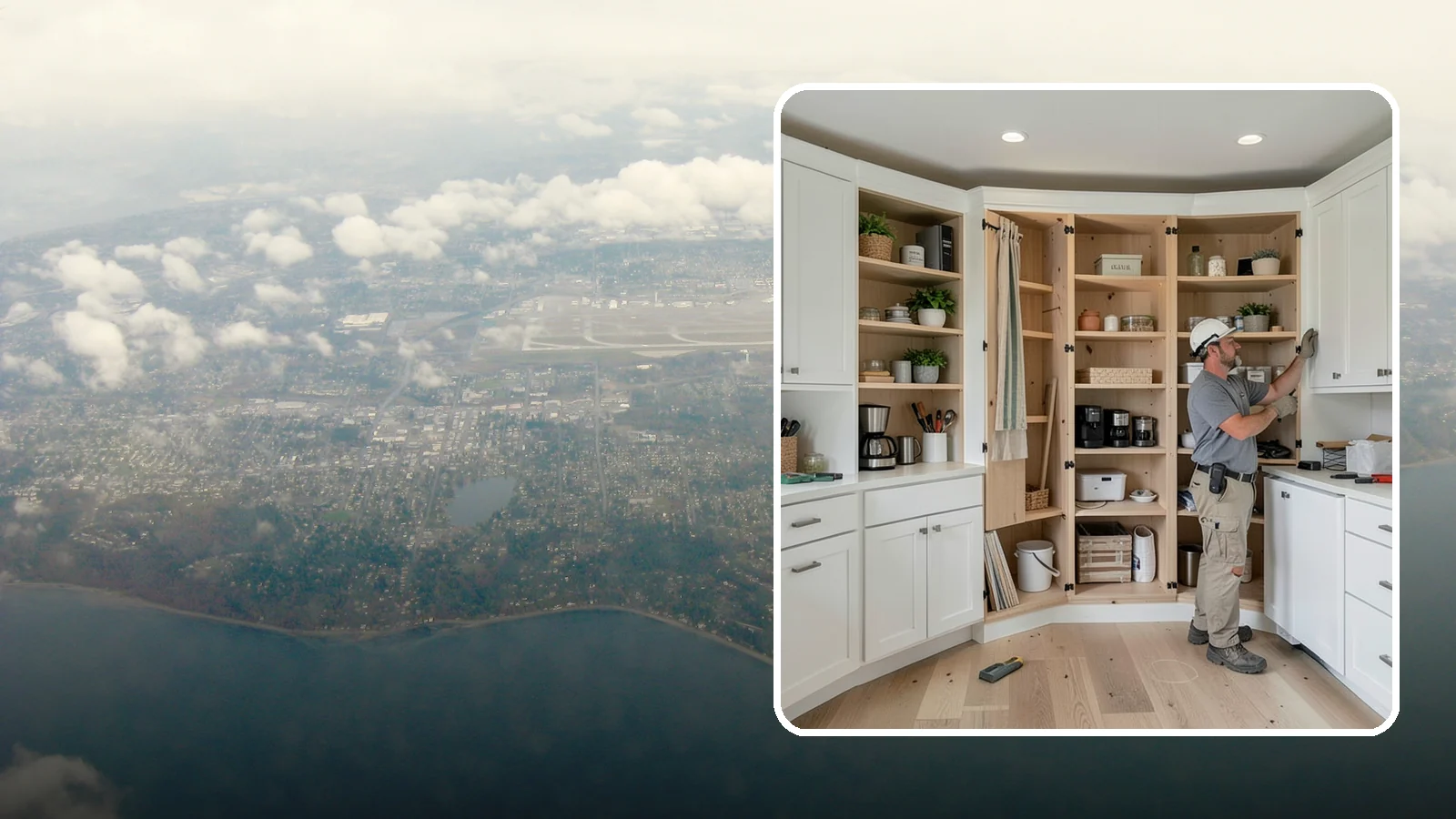 Pantry Construction in Burien, King County, WA - Building a dedicated pantry, from a reach-in closet to a walk-in, to expand your kitchen's food and small-appliance storage.