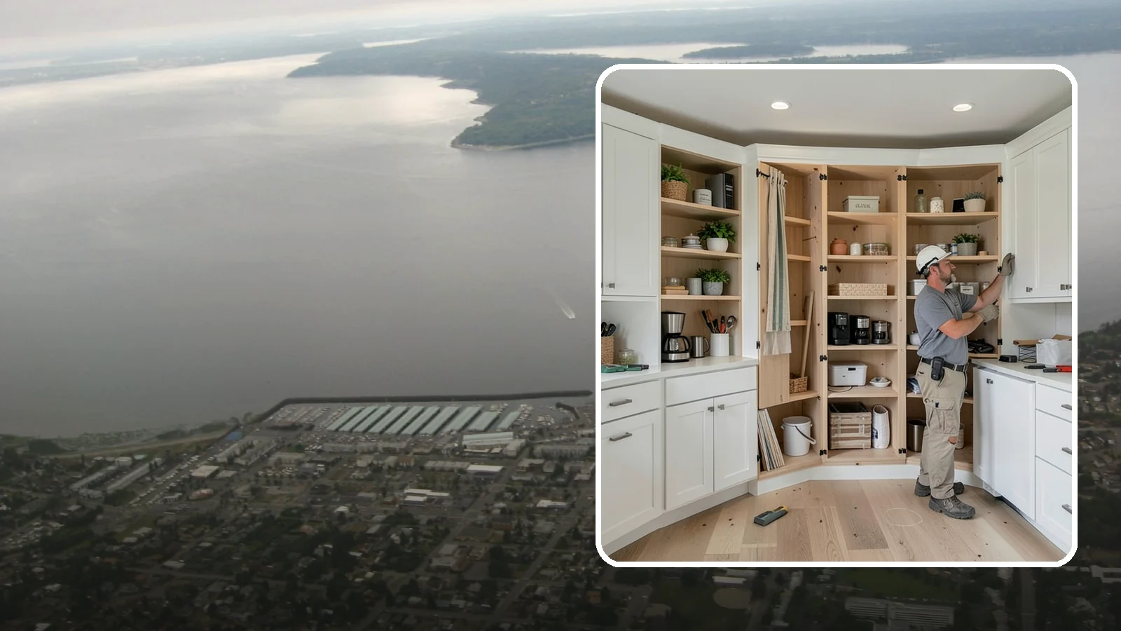 Pantry Construction in Des Moines, King County, WA - Building a dedicated pantry, from a reach-in closet to a walk-in, to expand your kitchen's food and small-appliance storage.