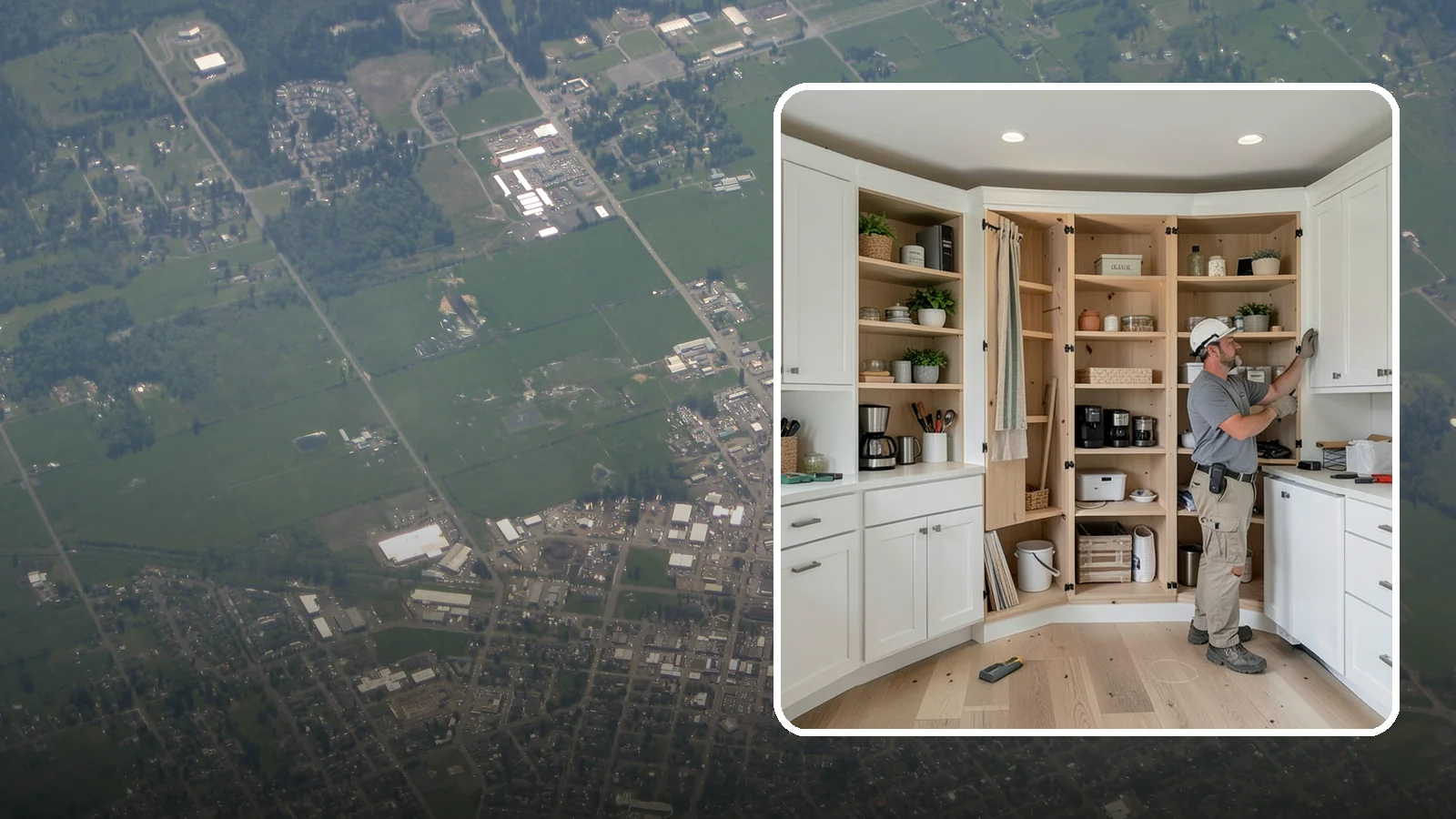 Pantry Construction in Enumclaw, King County, WA - Building a dedicated pantry, from a reach-in closet to a walk-in, to expand your kitchen's food and small-appliance storage.
