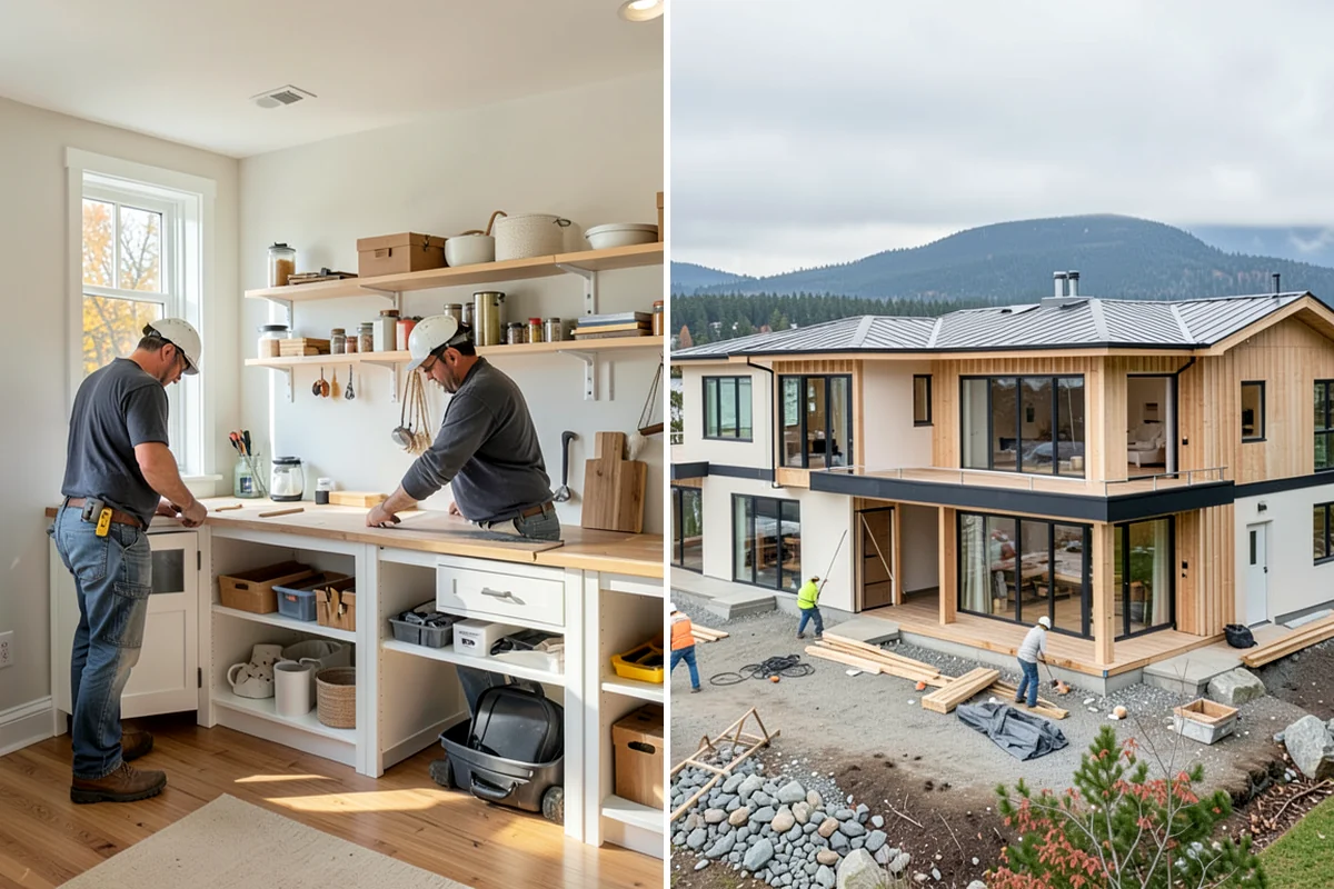 Pantry Construction in Enumclaw, King County, WA - Plan location, size, and storage needs