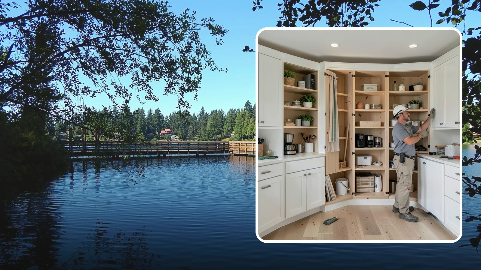 Pantry Construction in Federal Way, King County, WA - Building a dedicated pantry, from a reach-in closet to a walk-in, to expand your kitchen's food and small-appliance storage.