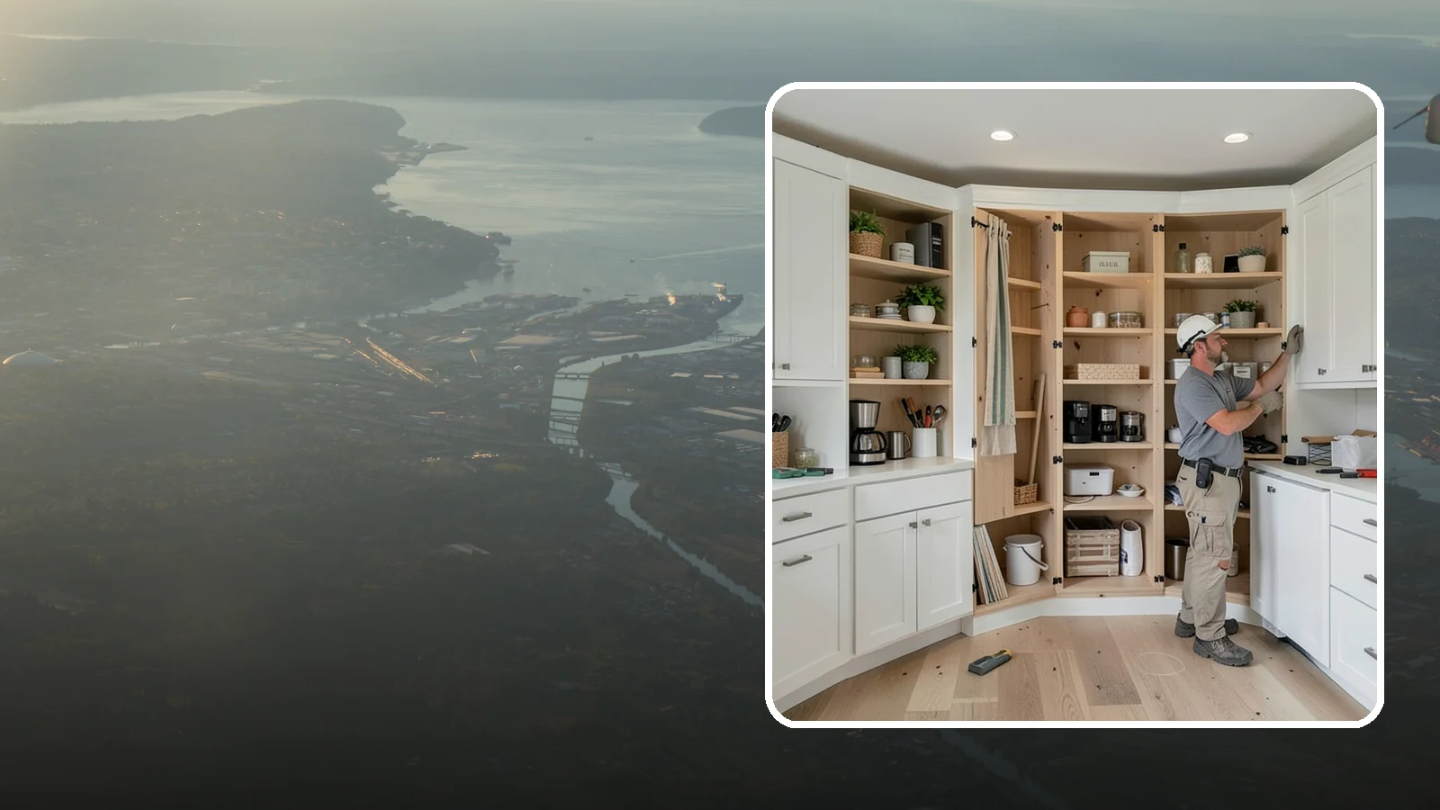Pantry Construction in Fife, Pierce County, WA - Building a dedicated pantry, from a reach-in closet to a walk-in, to expand your kitchen's food and small-appliance storage.